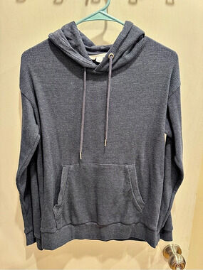 Market & Spruce Gray Hooded Pullover Size Small